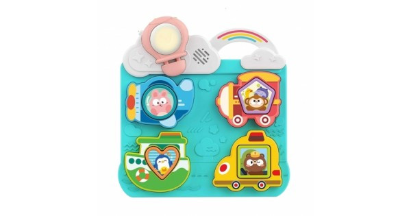 Huanger Shape Cognition Music Toy - Blue | HE8088 - Toys & Games - Lebanon