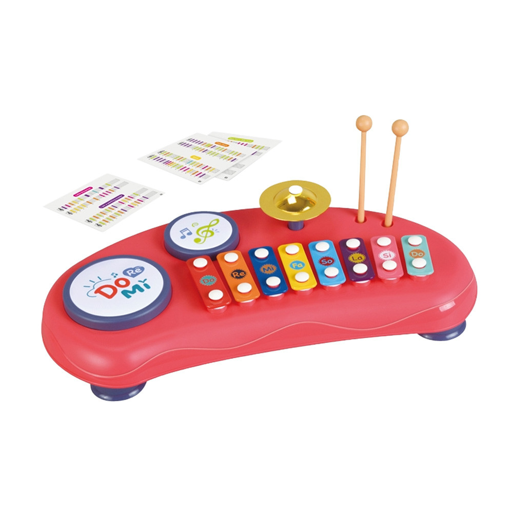 Little Xylophonist Music Toy - 8 Musical Notes + Cymbal | RJ2813A - Toys & Games - Lebanon