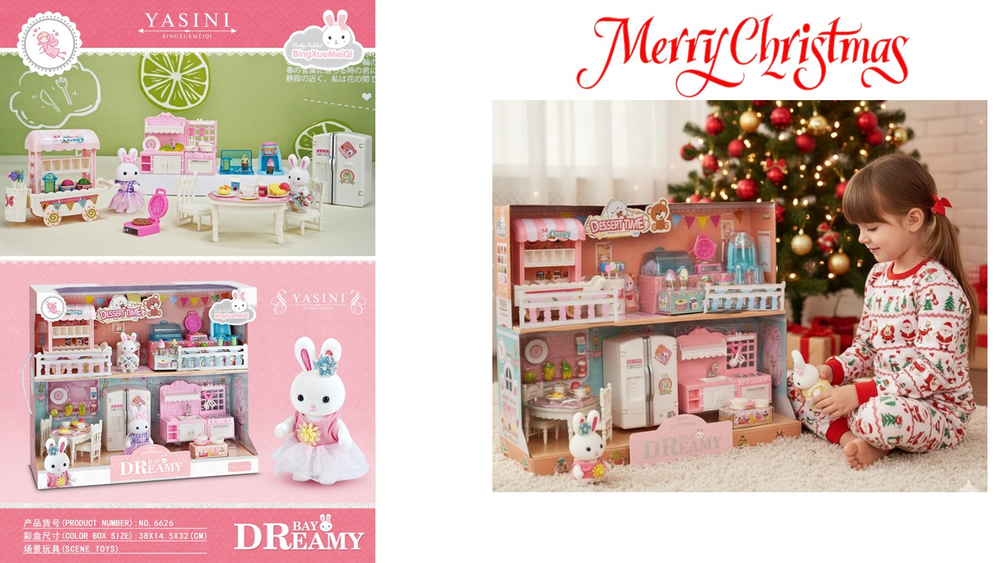 Bay Dreamy Dessert Time Playhouse Set with Bunny Figure | 6626 - Toys & Games - Lebanon