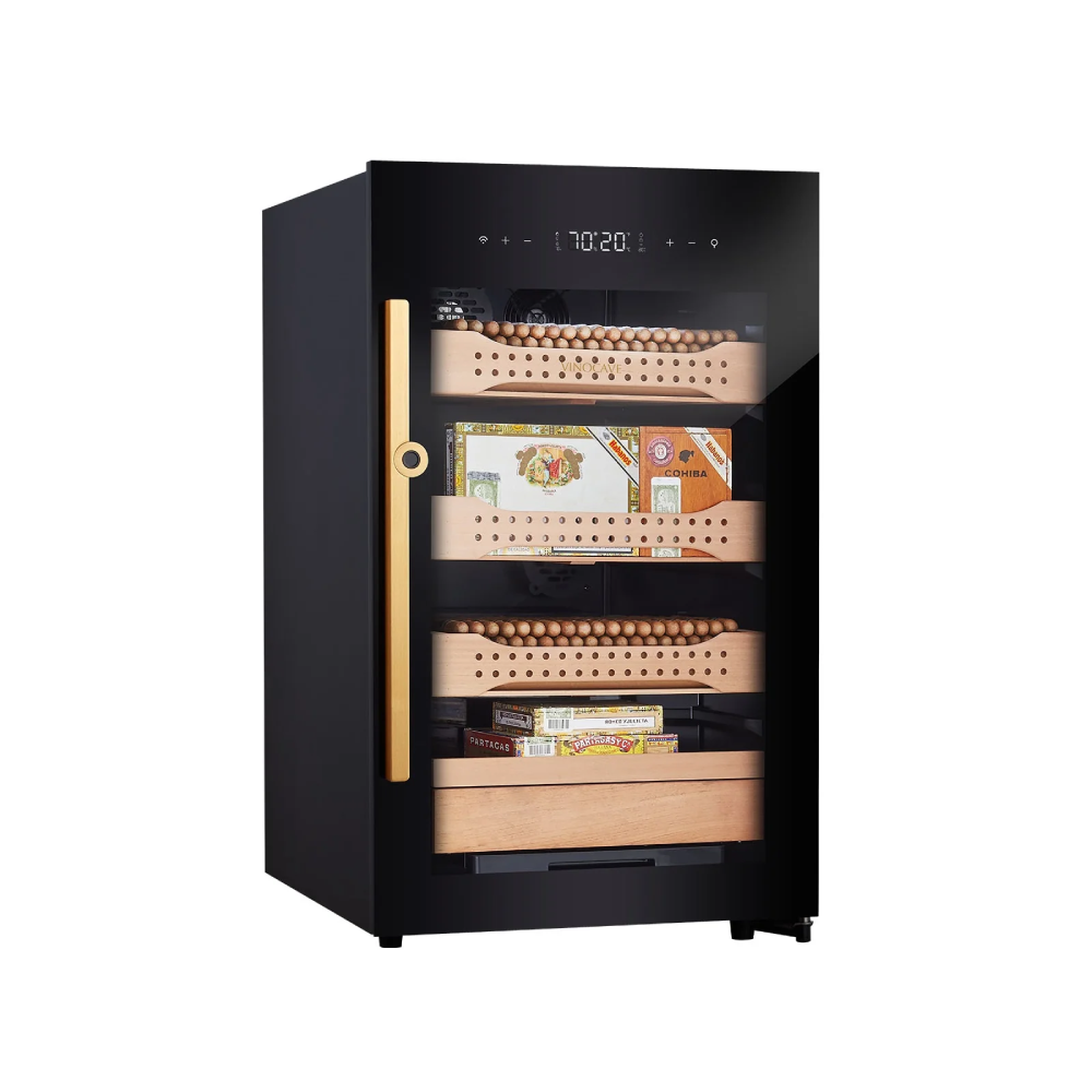 Campomatic Campomatic Cigar Humidor 850 Fingerprint Lock Cedar Wood | CH850 - Home & Kitchen - Lebanon