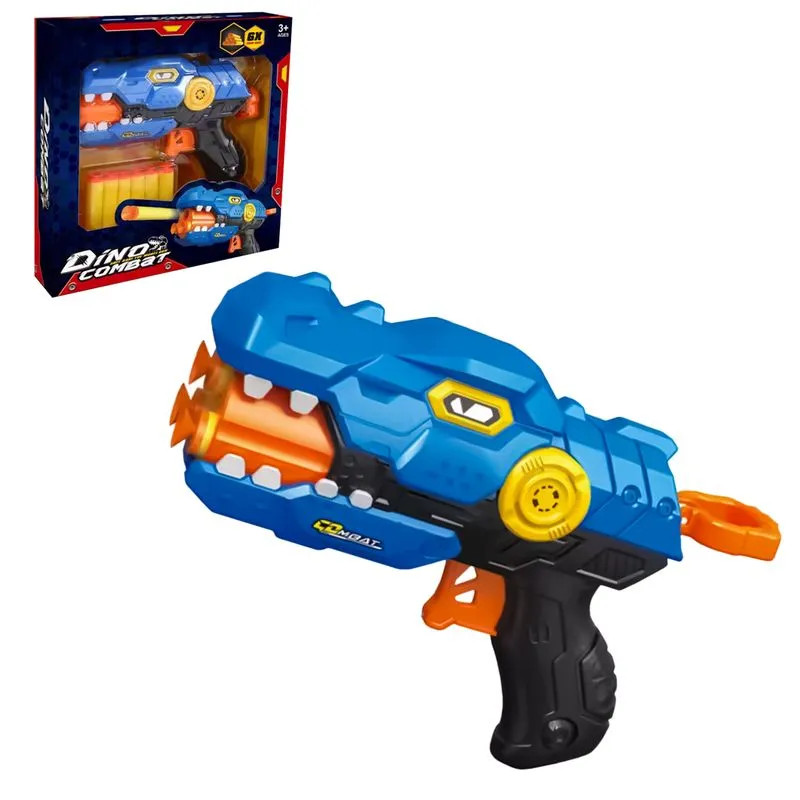 Dino Combat Foam Dart Blaster - Blue Edition | 648-87 - Toys & Games - Lebanon