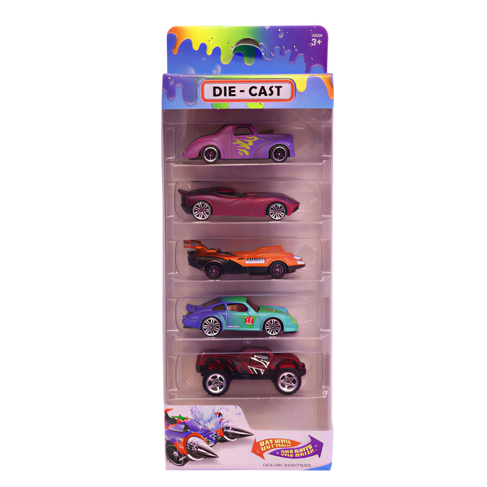Die-Cast Metal Racing Car Set – 5 Pieces | AL533 - Toys & Games - Lebanon