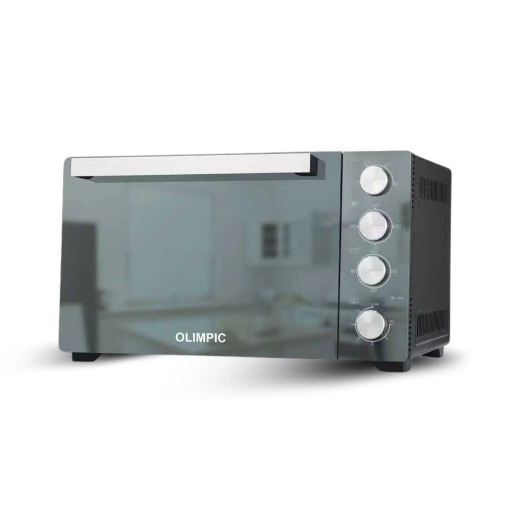 Olimpic Olimpic Electric Oven 45l Double Glass Black 2000W | OLKCA3-45LB - Home & Kitchen - Lebanon