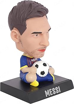 Messi Football Player Toy Figurine with Ball - Soccer Collectible Toy Model - Toys & Games - Lebanon