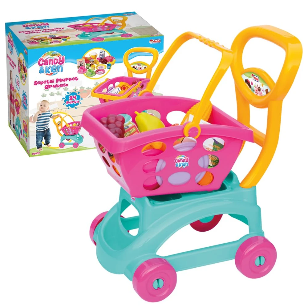 Dede Disney Frozen Market Trolley Toy with Basket & Accessories - Kids Shopping Cart Play Set | 03599 - Toys & Games - Lebanon