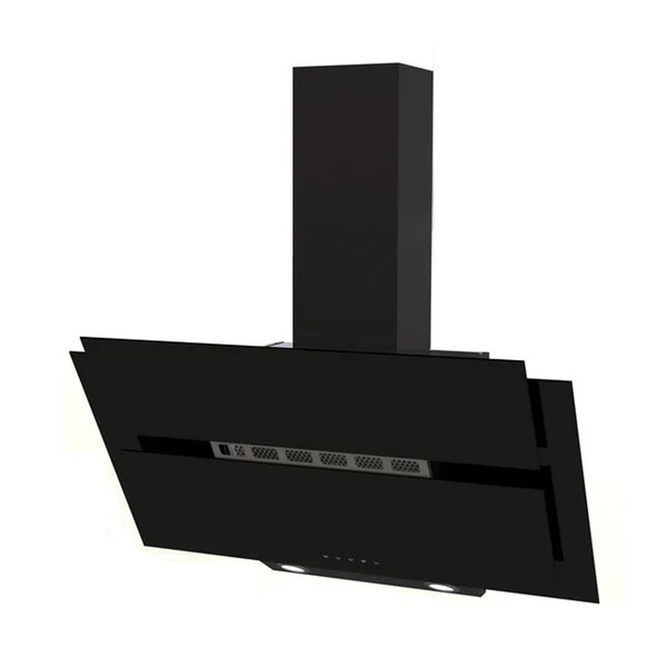 Elba ELBA Wall Mounted Hood 90cm 728 m3/h Glass Black | ELIO 9365 - Home & Kitchen - Lebanon