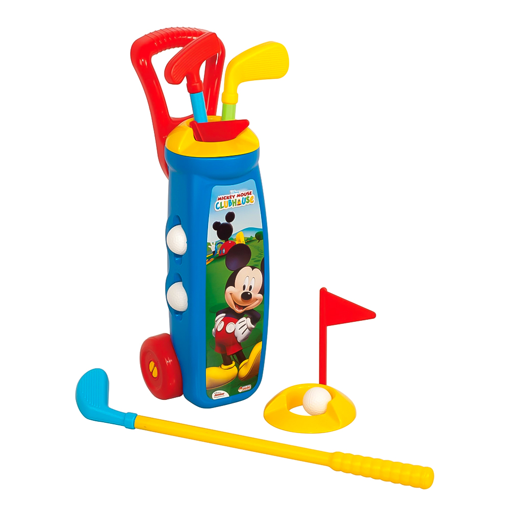 Disney Mickey Mouse Kids Golf Play Set with Clubs & Accessories - Toy Golf Set | 03028