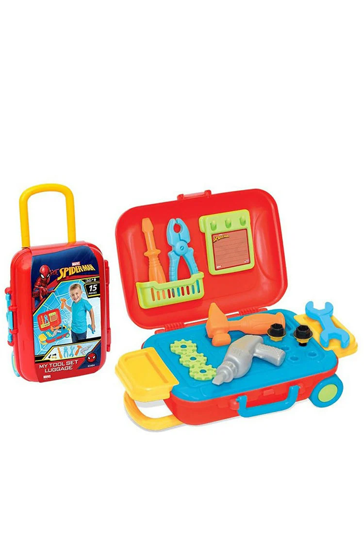 Marvel Marvel Spider-Man Rolling Suitcase Tool Play Set with Accessories - Kids Pretend Play Toy | 03484 - Toys & Games - Lebanon
