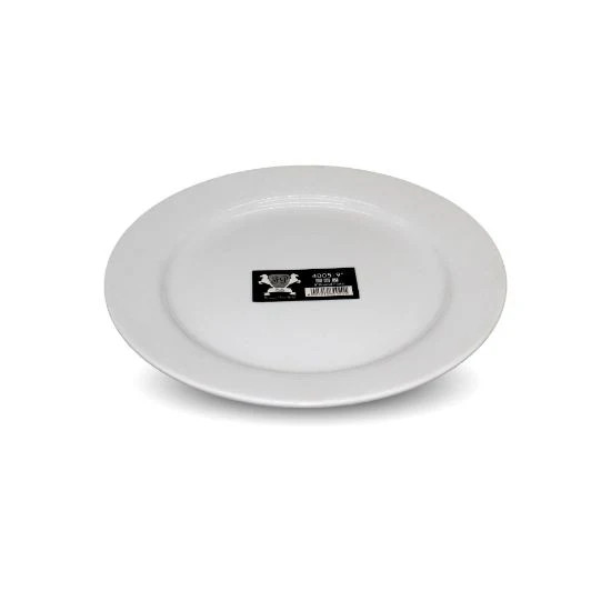 FIRENZE PORCELANA FIRENZE PORCELANA Porcelain Round Flat Plate 9' | FP-4005/9 - Home & Kitchen - Lebanon
