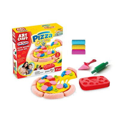 Dede Dede Art Craft Pizza House Play Dough Set - Creative Cooking Role Play Toy (3 Colors) | 03572 - Toys & Games - Lebanon