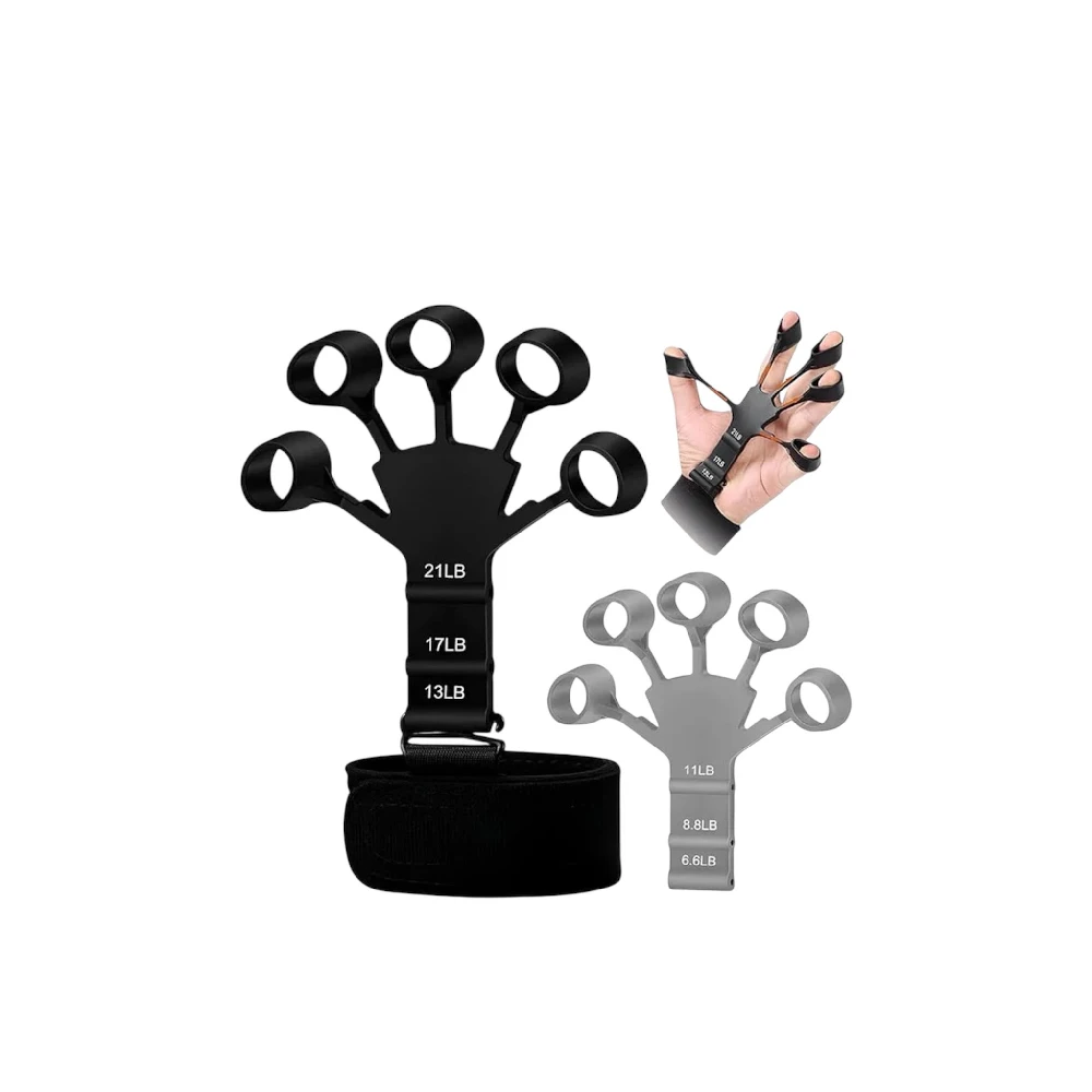 2 Pieces Gripster Grip Strengthener Finger Stretcher Hand Grip Trainer - Sports & Outdoors - Lebanon