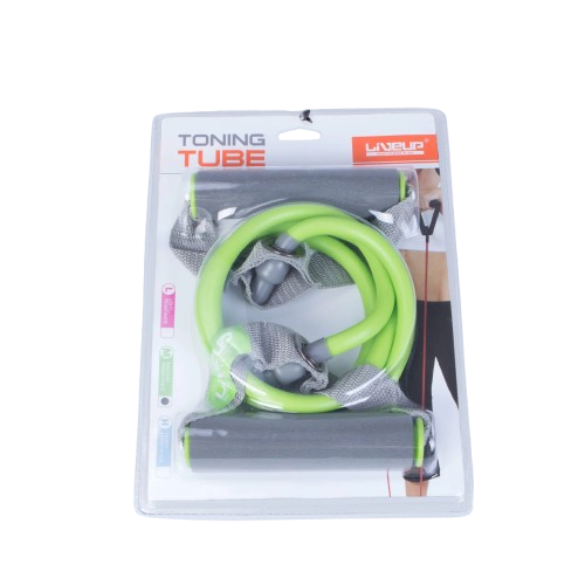 Toning Tube Exercise Resistance Band - Light Green - Sports & Outdoors - Lebanon