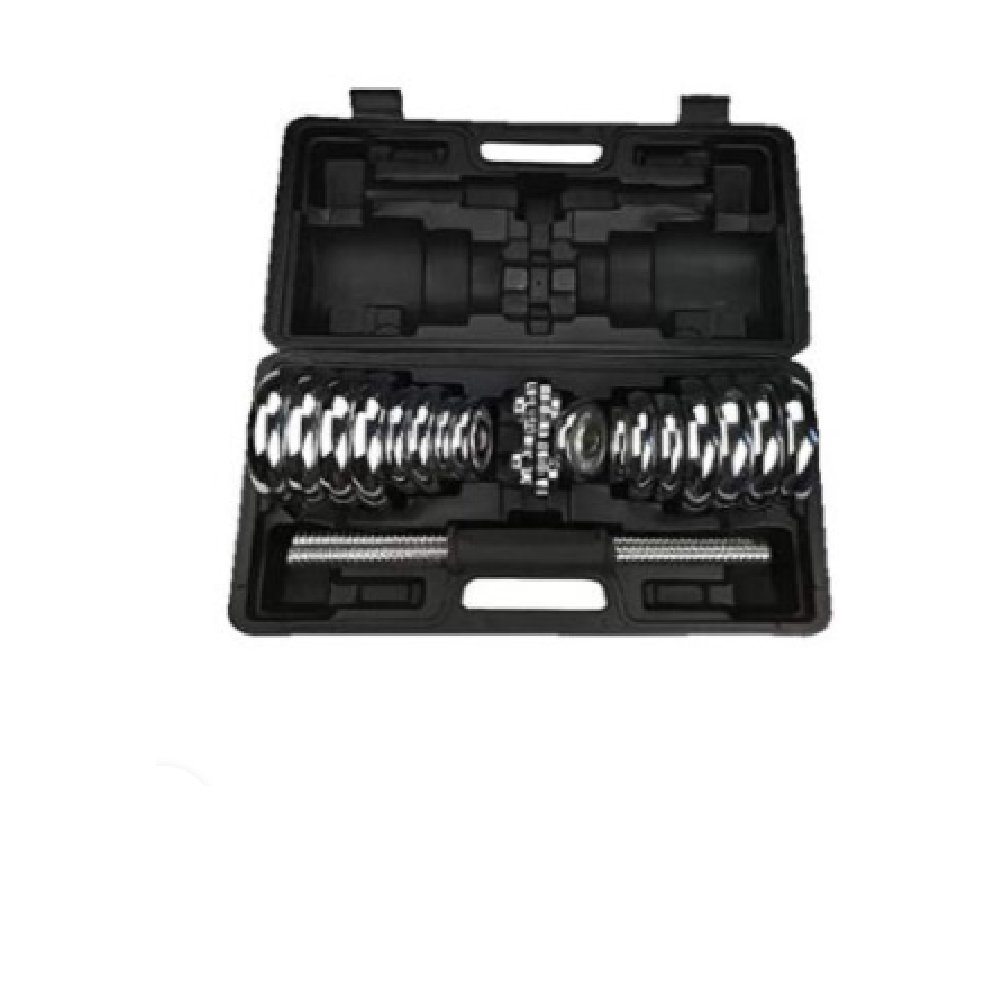York Fitness 30 KG Chrome Dumbbell Set - Sports & Outdoors - Lebanon