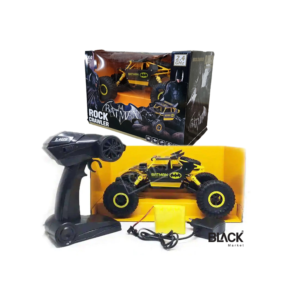 Batman Rock Crawler 4x4 RC Car with 2.4GHz Remote - Yellow | 699-106ABCE - Toys & Games - Lebanon