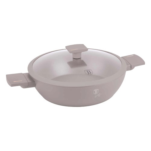 Berlinger Haus Berlinger Haus Shallow Pot With Lid 30 cm - Taupe Collection | BH/8099 - Home & Kitchen - Lebanon