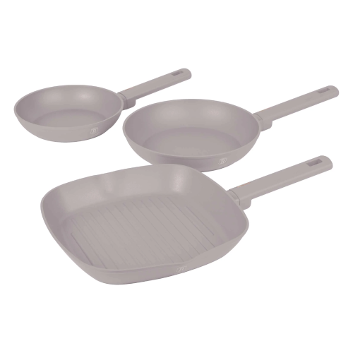 Berlinger Haus Berlinger Haus 3 pcs Fry & Grill Pan Set - Taupe Collection | BH/8109 - Home & Kitchen - Lebanon
