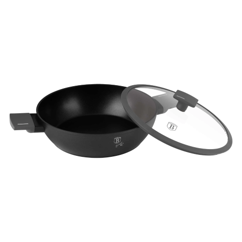 Berlinger Haus Berlinger Haus Shallow Pot With Lid 30 cm – Matte Anthracite | BH/8129 - Home & Kitchen - Lebanon
