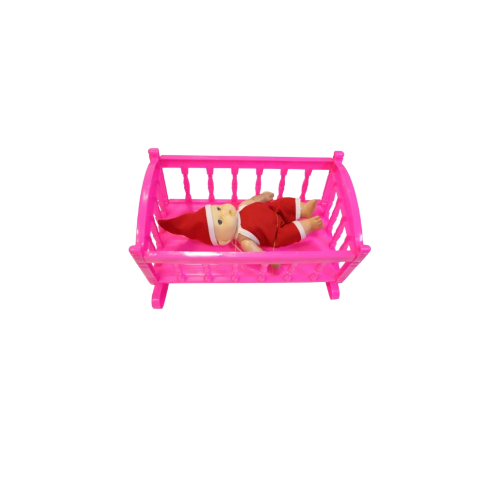 undefined Baby Doll with Cradle Bed Playset | E1919 - Toys & Games - Lebanon