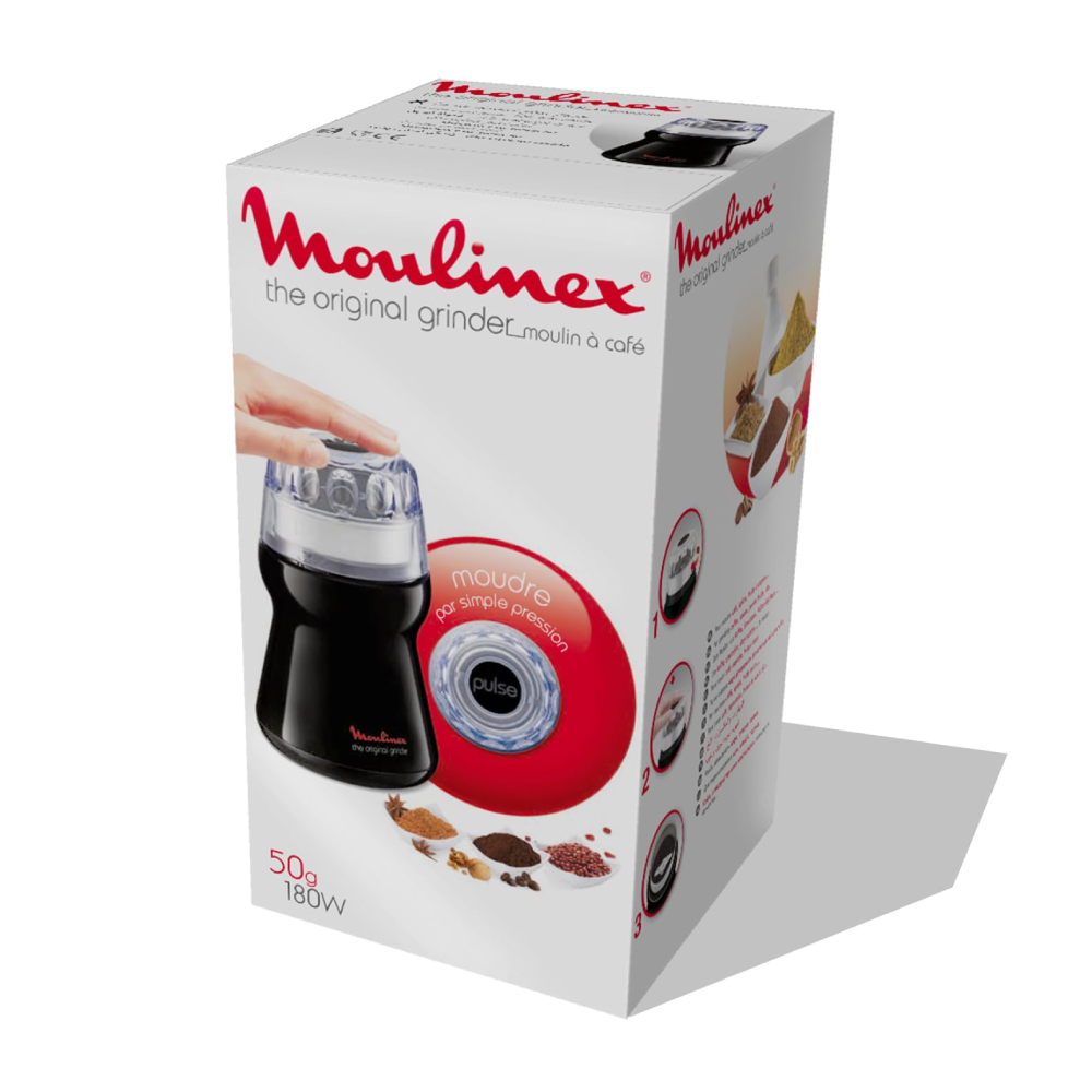 Moulinex Moulinex Coffee, Spices & Nuts Grinder - Compact & Powerful | AR110830 - Home & Kitchen - Lebanon