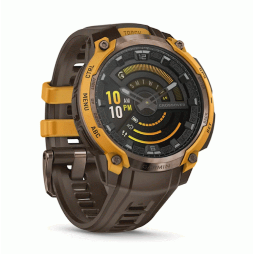 Garmin Garmin Instinct Crossover AMOLED Bronze / Sunburst | 010-03398-01 - Phones & Wearables - Lebanon
