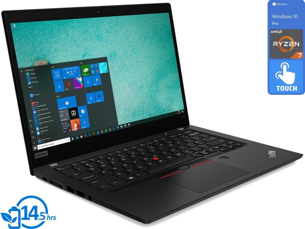 Lenovo Lenovo ThinkPad X395 Ryzen 7-3700U/16/512GB SSD Win10 13.3" IPS Touch Screen Laptop | 20NLS0J400 - Computers & Tech - Lebanon