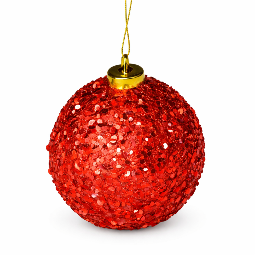 Red Christmas Tree Ball Ornament | A9-30608R10 - Home & Kitchen - Lebanon