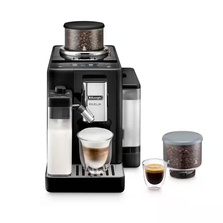 Delonghi DeLonghi Rivelia Automatic Coffee Machine Black | EXAM440.55.B - Home & Kitchen - Lebanon