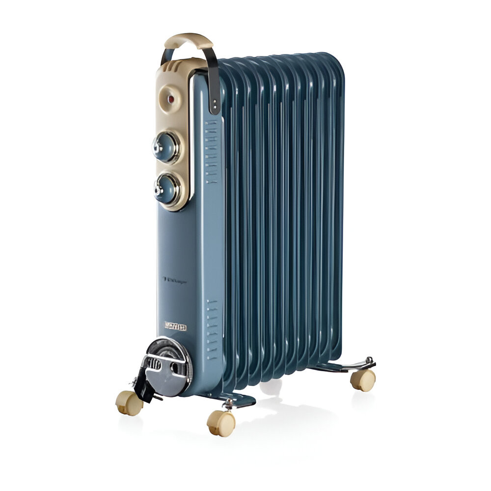 Ariete Ariete Vintage Oil Radiator 11 Fins 2500W - Blue | 839/05 - Home & Kitchen - Lebanon