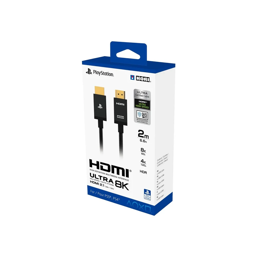 Hori HORI Ultra High Speed 2.1 8k HDMI Cable for Playstation 5 | PS5 - Officially Licensed by Sony - Gaming - Lebanon