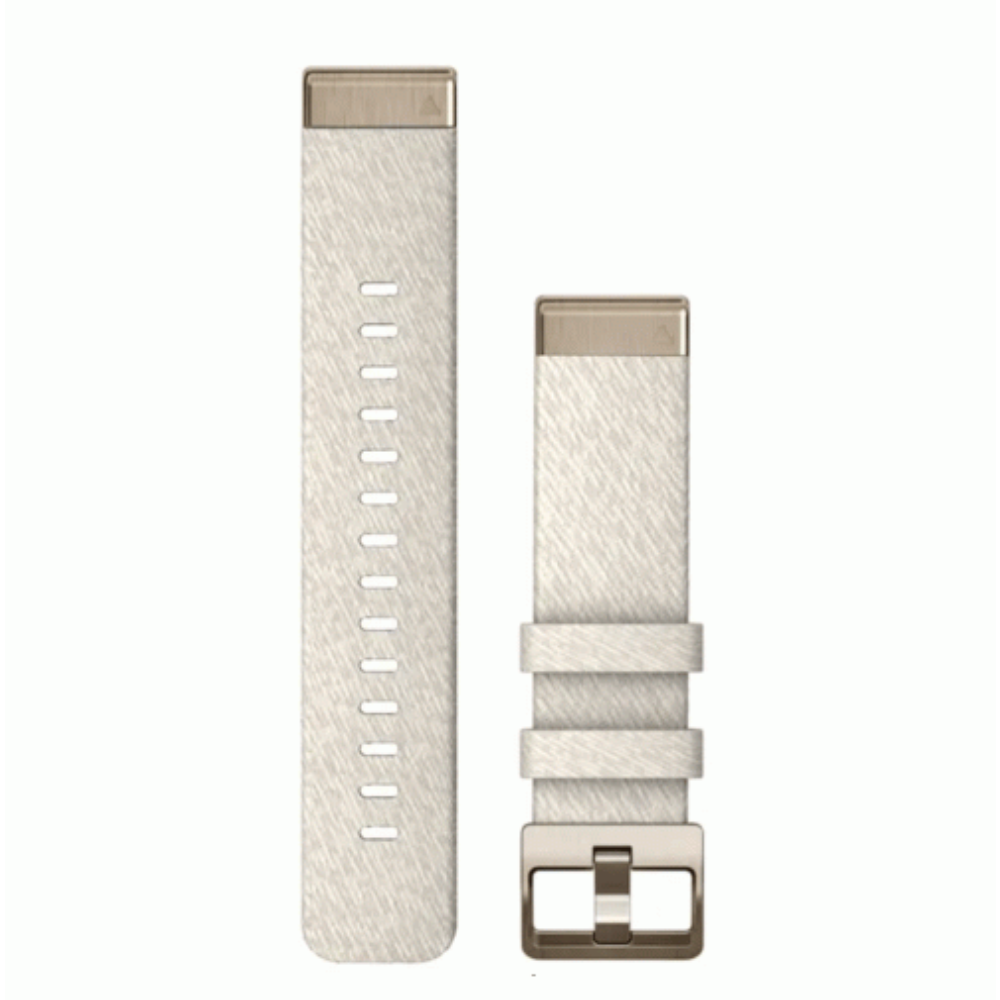 Garmin Garmin QuickFit 20 Watch Bands Cream Heathered Nylon, Cream Gold Hardware | 010-13102-07 - Phones & Wearables - Lebanon