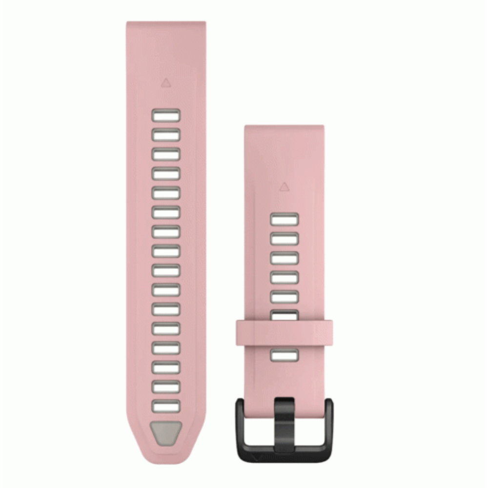 Garmin Garmin QuickFit 20 Watch Bands Dust Rose/Fog Gray Silicone | 010-13391-05 - Phones & Wearables - Lebanon