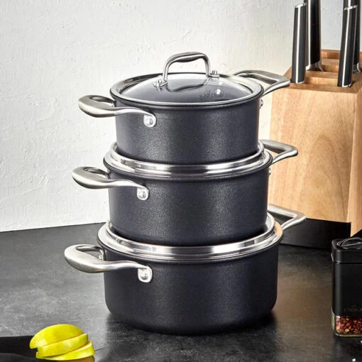 Karaca Karaca Bio Diamond Pro Induction Based 6-Piece Cookware Set | 153.03.07.9035 - Home & Kitchen - Lebanon