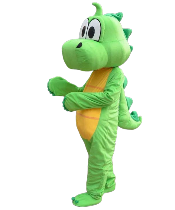 Cartoon Dinosaur Mascot Costume - Green Full Body Character Suit | AL1199 - Toys & Games - Lebanon
