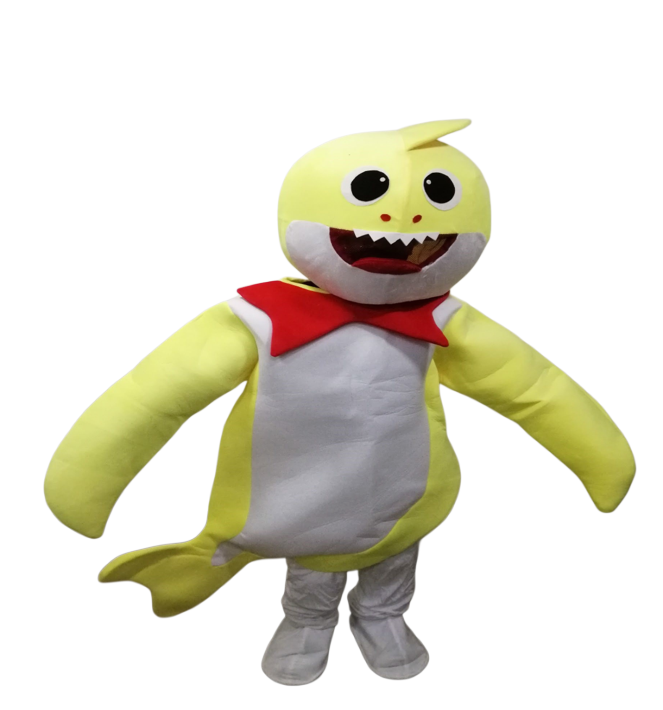 Yellow Shark Mascot Costume – Full Body Cartoon Character Suit | ALG123 - Toys & Games - Lebanon