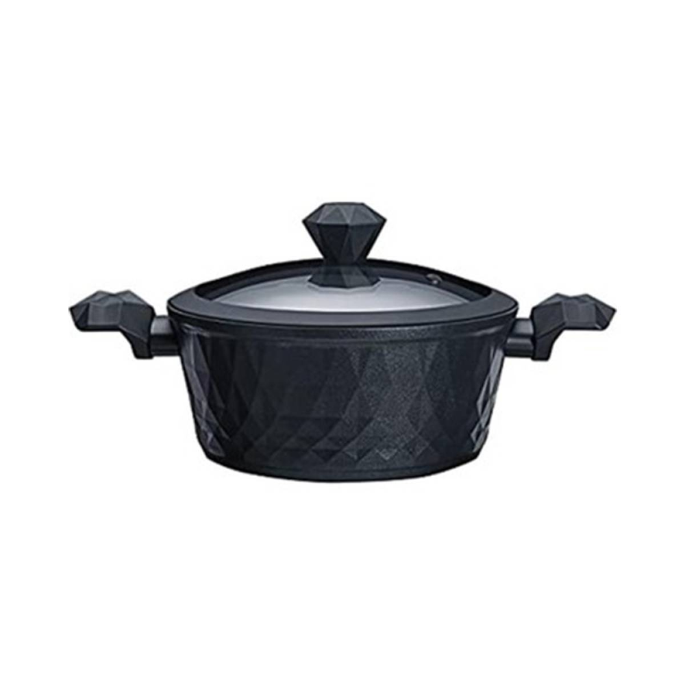 Karaca Karaca Bio Diamond Antibacterial Handle Induction Based Pot - 20 cm, 2.6 L | 153.03.08.0422 - Home & Kitchen - Lebanon