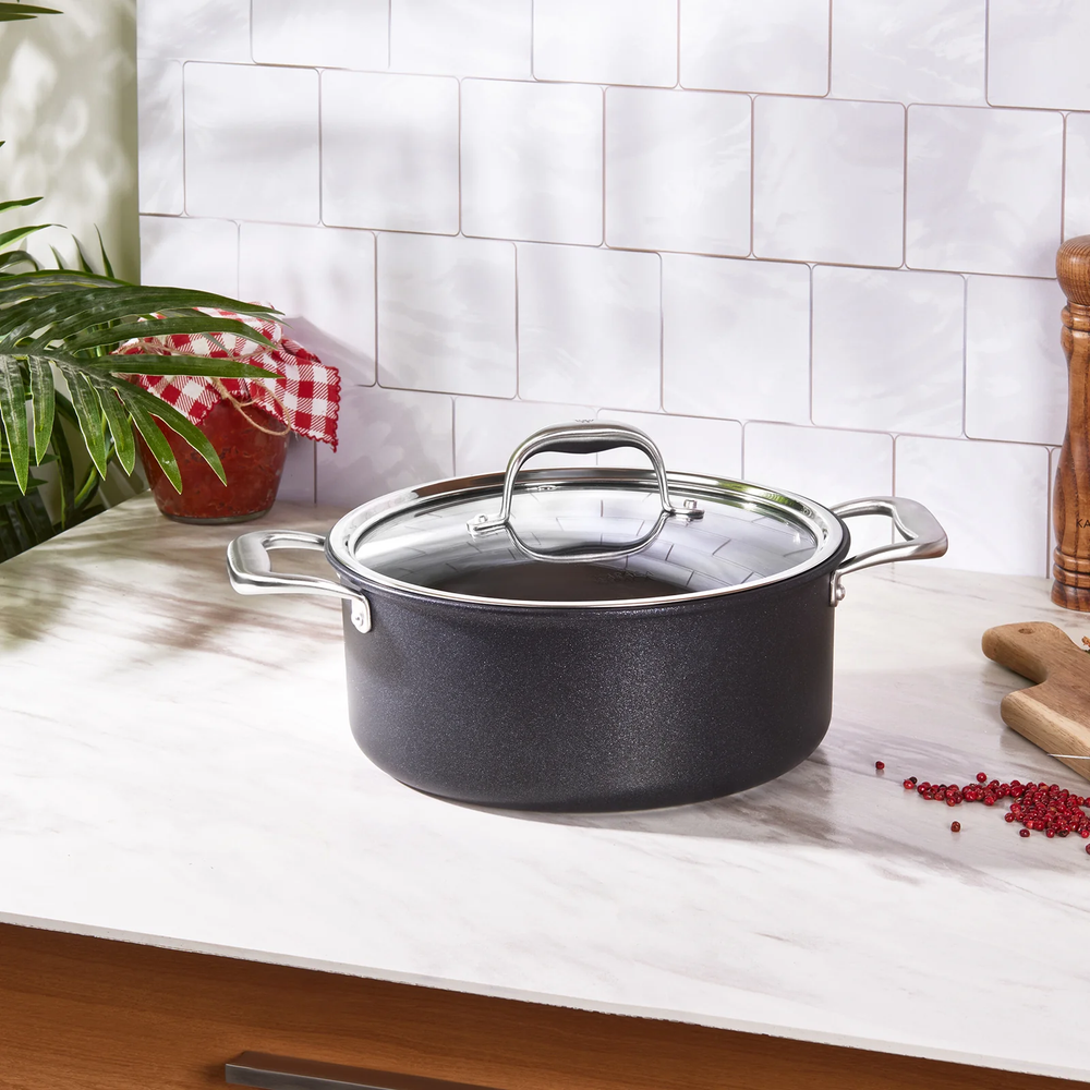 Karaca Karaca Bio Diamond Pro Induction Based Pot - 24 cm, 4.8 L | 153.03.07.7055 - Home & Kitchen - Lebanon