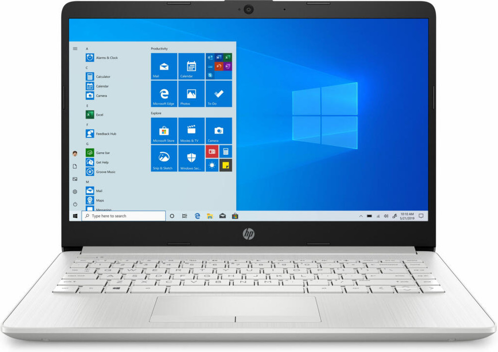 HP HP 14-CF2033 Pentium® Silver N5030 1.1GHz 128GB SSD 4GB 14 "(1366 × 768) BT WIN10 S NATURAL SILVER Webcam HP Wireless Mouse | 3V7G4UA#ABA - Computers & Tech - Lebanon