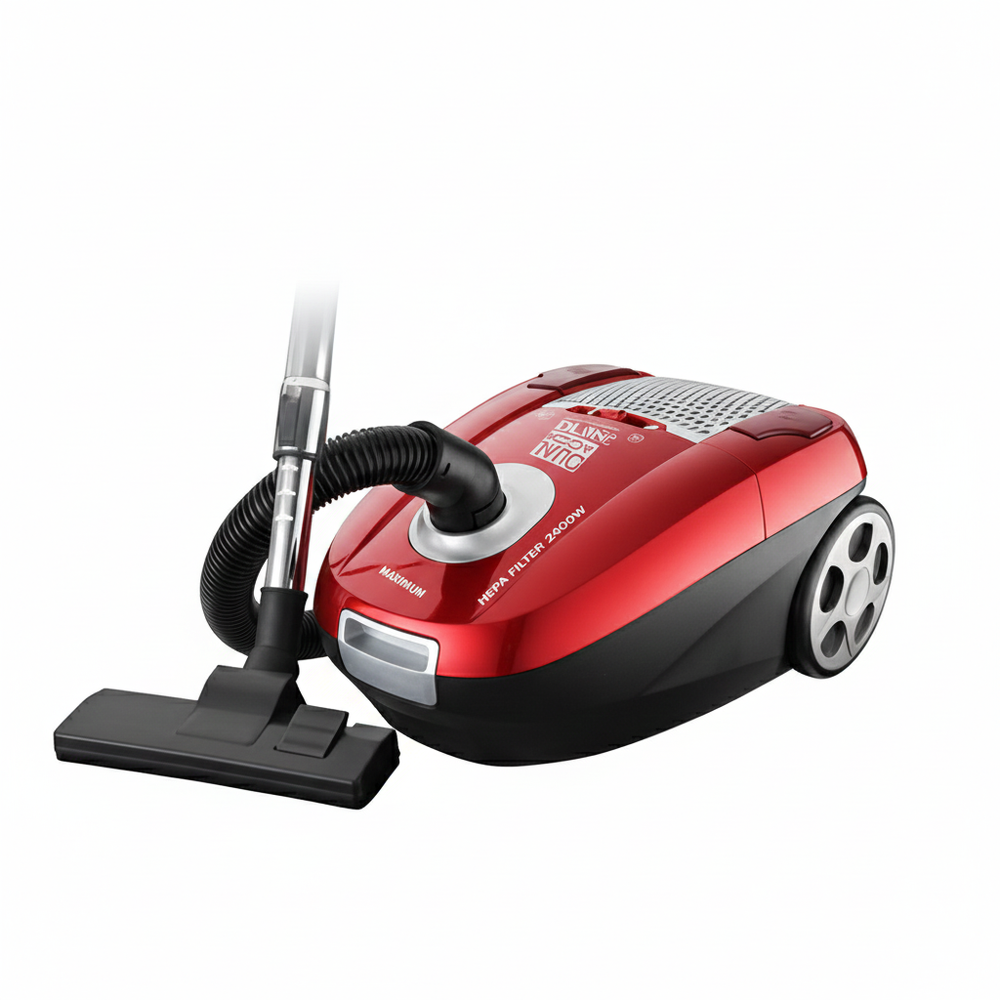 Ariete Ariete Dual Action Bag & Bagless Vacuum Cleaner 2400W - Red | 2751/01 - Home & Kitchen - Lebanon
