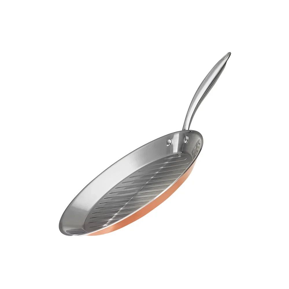 Karaca 3-Ply Powersteel 316+ Steel Copper Grill Pan - 28 cm, 2 L | 153.03.08.0571