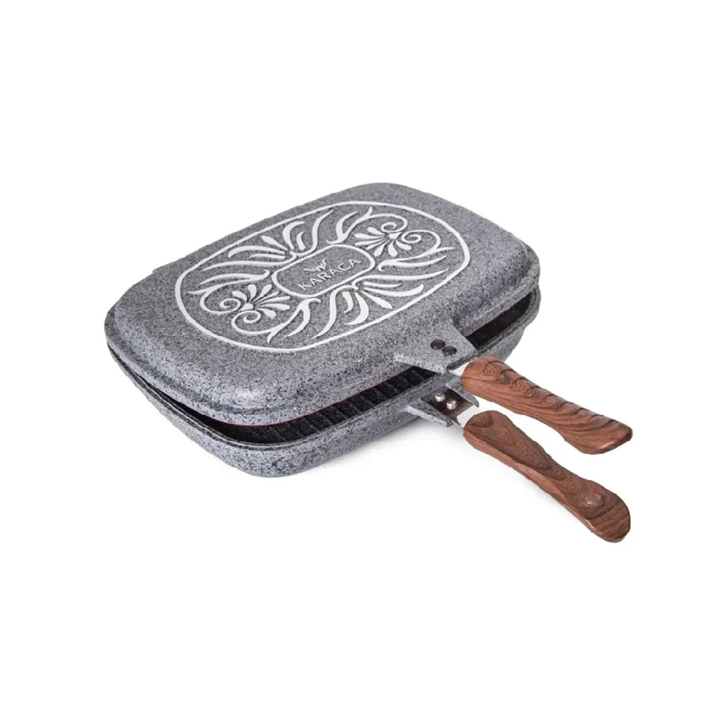 Karaca Karaca Granite Double Frying Pan - 34 cm | 153.03.07.3382 - Home & Kitchen - Lebanon