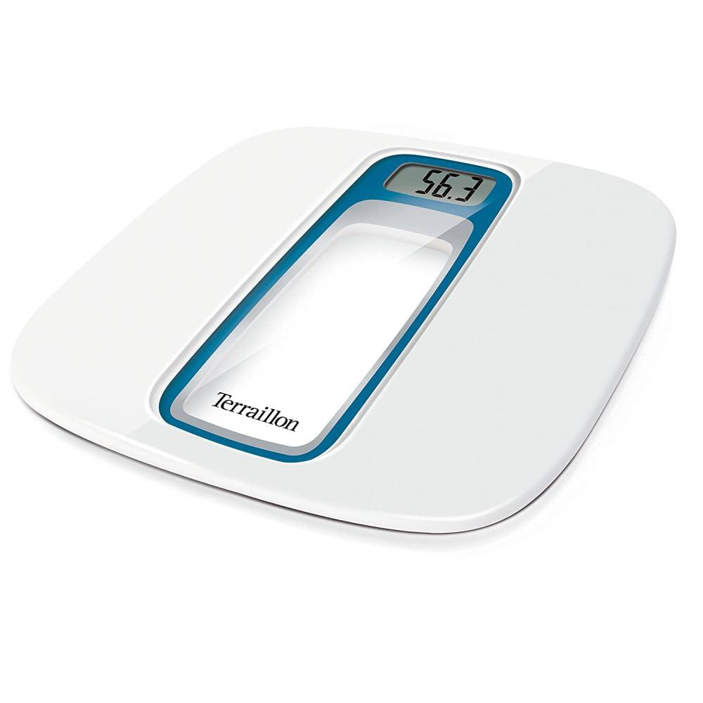 Terraillon Terraillon Window Blue Silver – Digital Bathroom Scale | 14984 - Phones & Wearables - Lebanon
