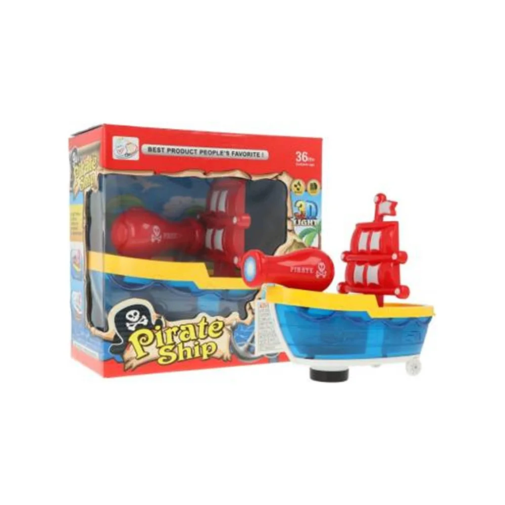 Educational Pirate Ship Toy with Lights & Sound – Red | 2388 - Toys & Games - Lebanon