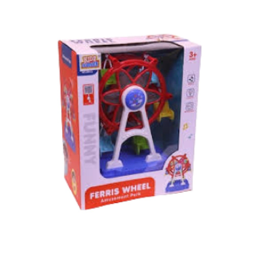 undefined Ferris Wheel Amusement Park Toy with Lights, Music & Rotation – Purple | ZR213 - Toys & Games - Lebanon