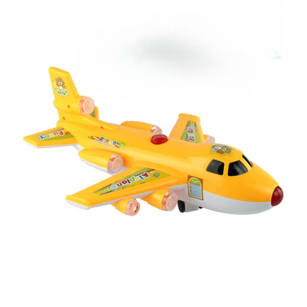 Happy Plane Light & Music Toy Airplane – Yellow | NO-3322 - Toys & Games - Lebanon