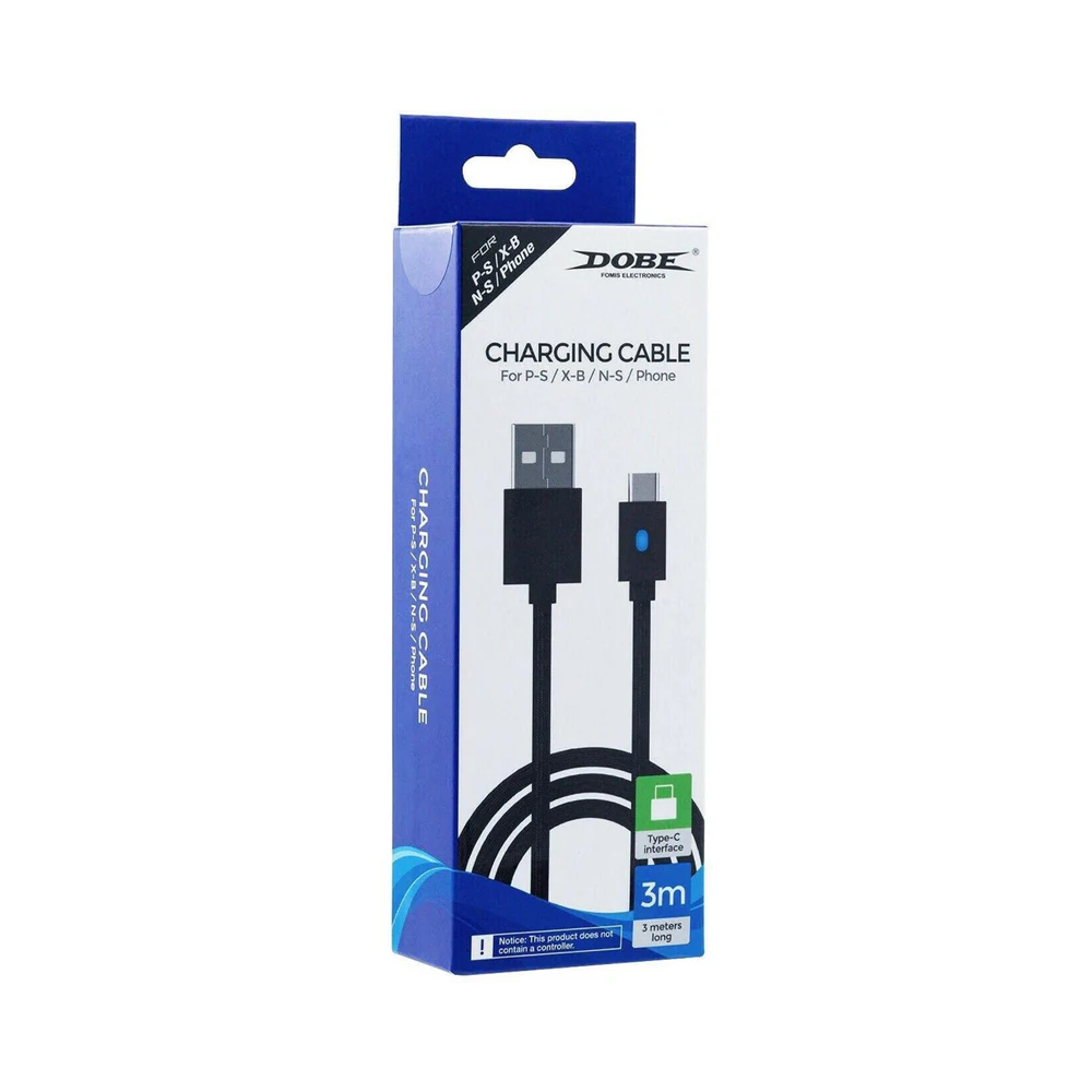 Dobe Dobe 3m Charging Cable For PlayStation 5 Controller - Gaming - Lebanon