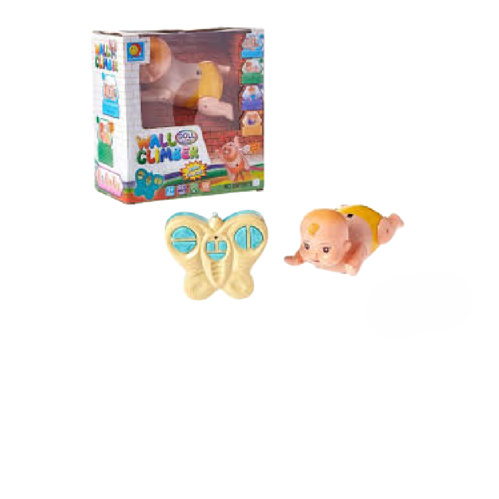 Wall Climber Baby Doll with Remote Control – Yellow | XMY8073 / 8075 - Toys & Games - Lebanon