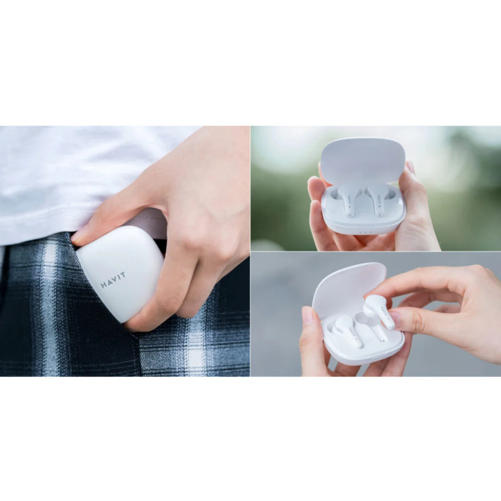 Havit Havit True Wireless Stereo Earbuds - White | TW959 - Computers & Tech - Lebanon
