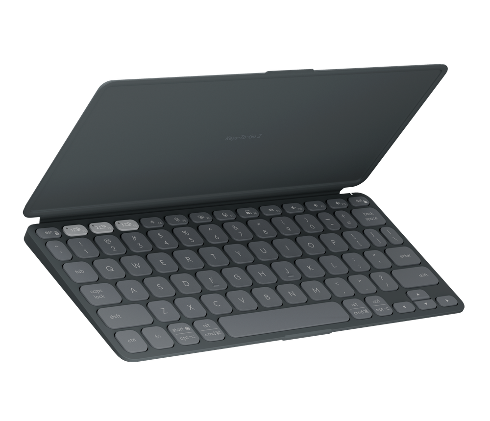 Logitech Logitech Keys-To-Go 2 Portable Bluetooth Wireless Keyboard with Built-in Cover - Graphite | 920-012917 - Computers & Tech - Lebanon