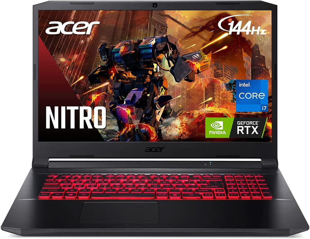 Acer Acer Nitro 5 Gaming Laptop | Intel Core i7-11800H | NVIDIA GeForce RTX 3050Ti Laptop GPU | 17.3" FHD 144Hz IPS Display | 16GB DDR4 | 1TB NVMe SSD | Killer Wi-Fi 6 | Backlit Keyboard | AN517-54-77KG - Computers & Tech - Lebanon