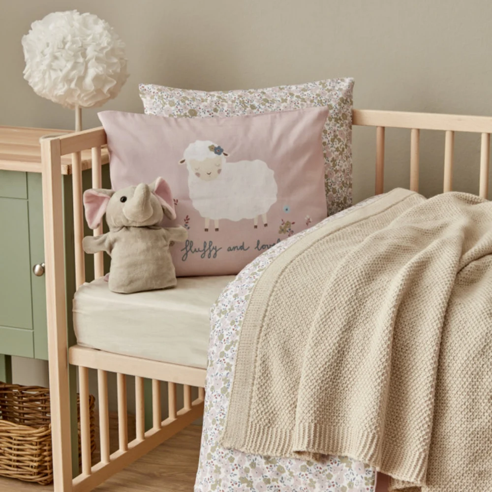 Karaca Karaca Home Little Honey Beige Knitted Baby Blanket | 200.22.11.0085 - Home & Kitchen - Lebanon